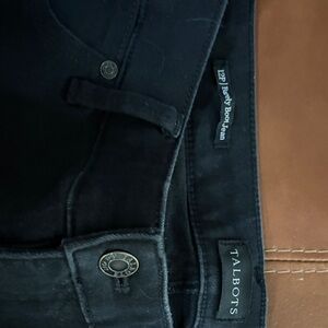 Talbots Barely Boot 12p Black Jeans